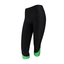 Ropa de gimnasio de compresión de señora Running Leggings Pantalones Capri Pantalones cortos Medias